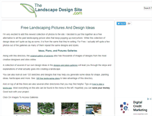 Tablet Screenshot of landscapingideas.the-landscape-design-site.com