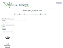 Tablet Screenshot of designers.the-landscape-design-site.com